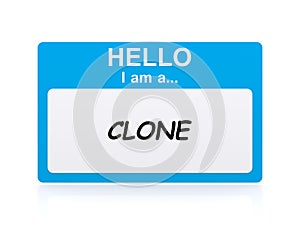 Hello i am a clone Name Tag