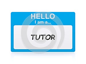 Hello i am a tutor Name Tag