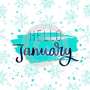 Hello January. The trend calligraphy