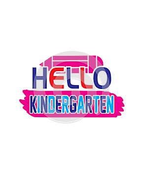 hello kindergarten ai illustration photo