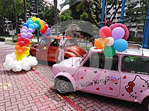 Hello Kitty vintage cars in Singapore