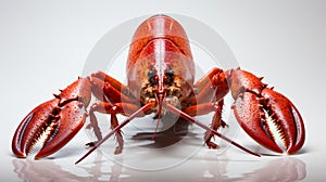 Hello lobster isolated on white background. Generative Ai