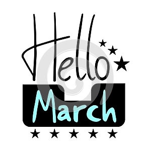 Hello March symbol