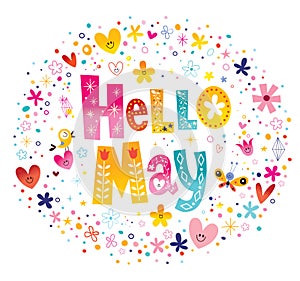 Hello May unique lettering