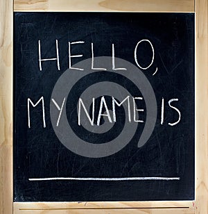 Hello My Name Is