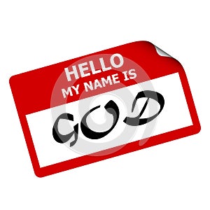 Hello my name is God