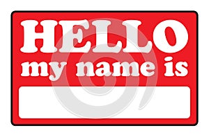 Hello My Name Is Tags photo