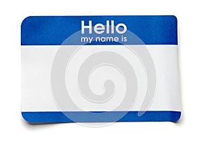 Hello Name Tag