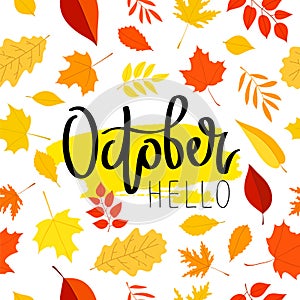 Hello October. The trend calligraphy.