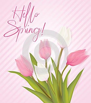 Hello spring background