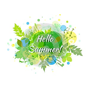 Hello summer banner