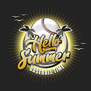 Hello summer. Baseball time