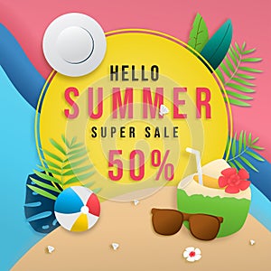 Shopping online vector banner graphic