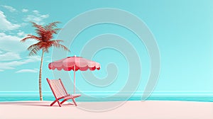 Hello summer holiday beach vacation theme horizontal banner.
