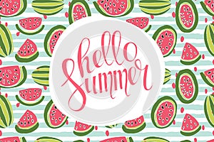 Hello Summer inscription