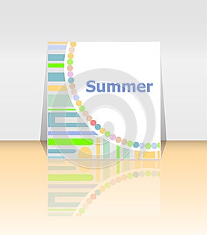 Hello summer poster. summer background. Effects poster, frame. Happy holidays card, happy vacation card