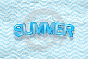 Hello Summer poster. Vector background