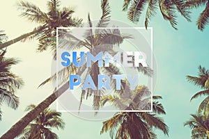 Hello Summer time party for background.