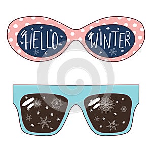 Hello Winter glasses