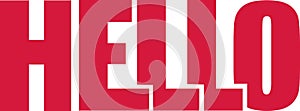 Hello word red