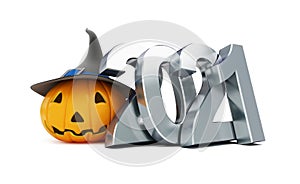 Helloween 2021  on a white background 3D illustration, 3D rendering