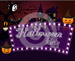 Helloween party illustration for the holiday night