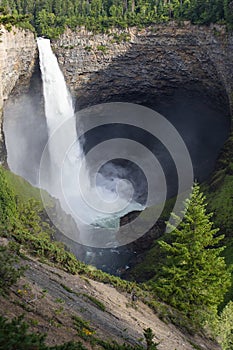 Helmcken Falls in Wells Gray Provincial Park near Clearwater, British Columbia, Canada Helmcken Falls is a 141 m waterfall on the