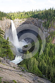 Helmcken Falls in Wells Gray Provincial Park near Clearwater, British Columbia, Canada Helmcken Falls is a 141 m waterfall on the