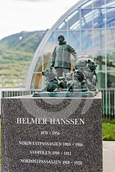 Helmer Hanssen monument in Tromso, Norway