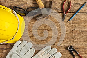 Helmet and construction tools