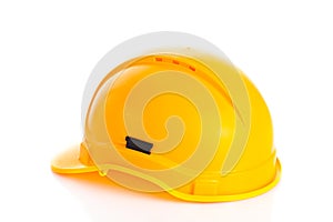 Helmet isolated on white background construction site security safety