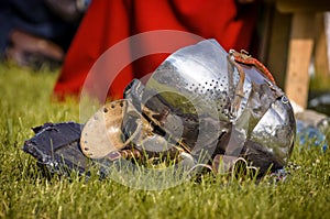 Helmet of the medieval knight