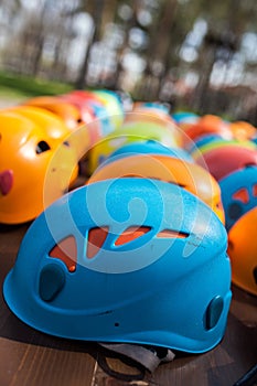 Helmets for rock climbers