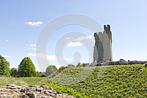 Helmsley Castle tower