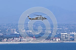 Helo over San Diego