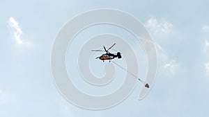 Helocopter Ka 32 on fire operation, Cyprus