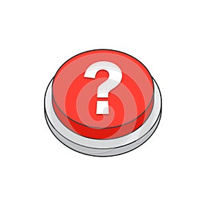 Help button. Question sign icon.