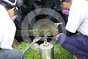 Treatment, Pest Control, Fumigation Outdoors