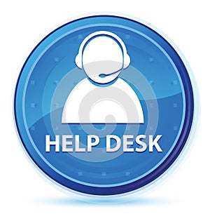 Help desk (customer care icon) midnight blue prime round button