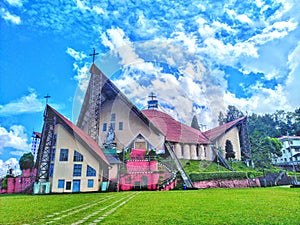 Help of Mary Cathedral Church at Kohima Nagaland India photo