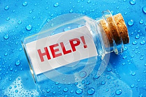 Help message in a bottle