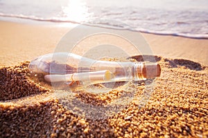 Help message bottle beach