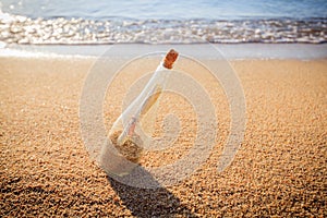 Help message bottle beach