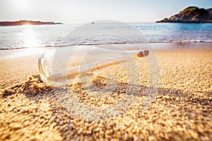 Help message bottle beach