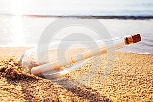 Help message bottle beach