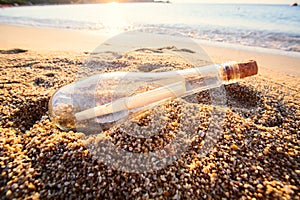 Help message bottle beach