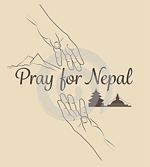 Help for NEPAL Earthquake Crisis nature abstract