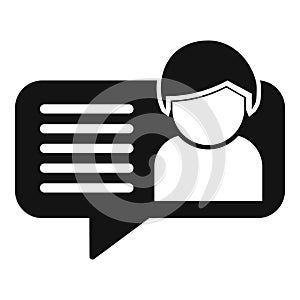 Help online support icon simple vector. Manual help