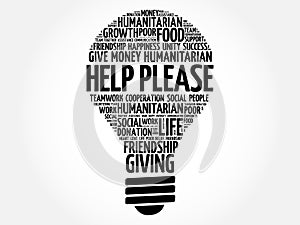 Help please bulb word cloud