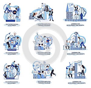 Help in professional development. Qualified employee training program. Learning for software development and growth